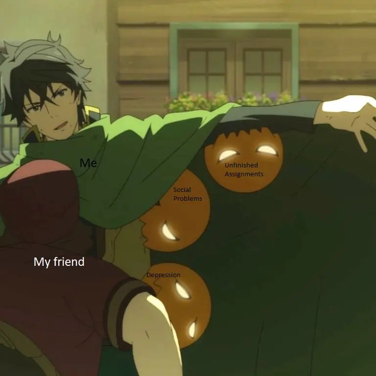 meme anime tentang stres (reddit.com/user/SatanJoshKelpie22)