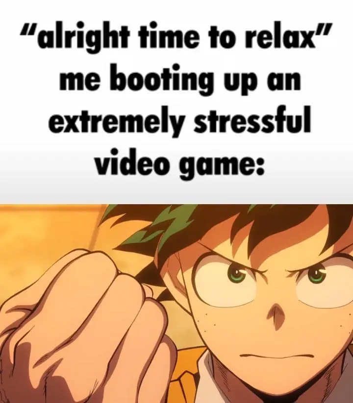 meme anime tentang stres (reddit.com/user/Holofan4life)